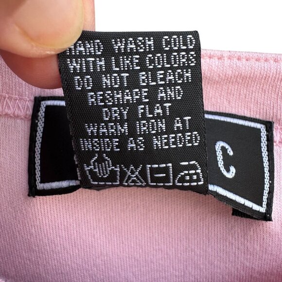 Bobbie C Womens Pink Embroidered Cat Paw Print Cotton Cardigan & Tank Set New M - Picture 9 of 10